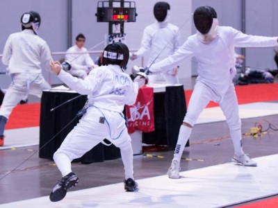 Epee at tournament